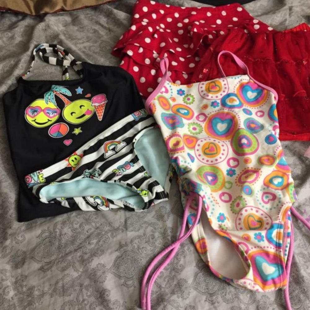 5t girls swim suits and skirts